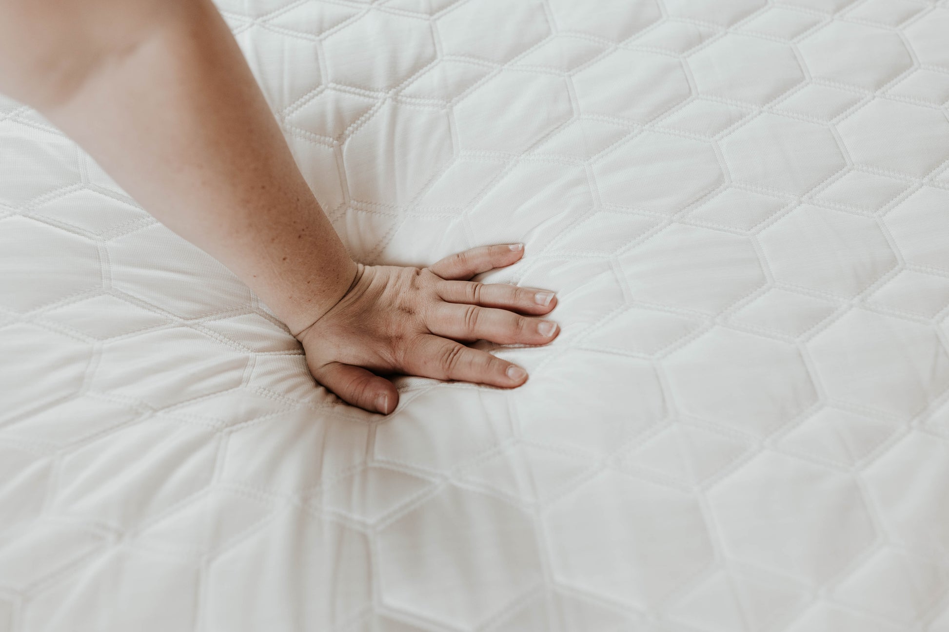 Copper Lux 14" Split Top Cal King California King Off White Grey Foam