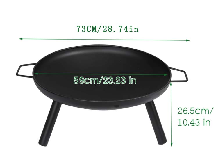 Fireplace Portable Fire Pit Grill Fire Pit Backyard Party Stove Round Brick Iron