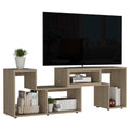 Being Extendable Tv Stand, Multiple Shelves Light Pine Beige Primary Living Space 50 59 Inches Particle Board Particle Board