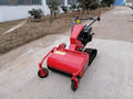Professional Commercial Rotary Lawn Mower For High And Thick Grass Red Iron