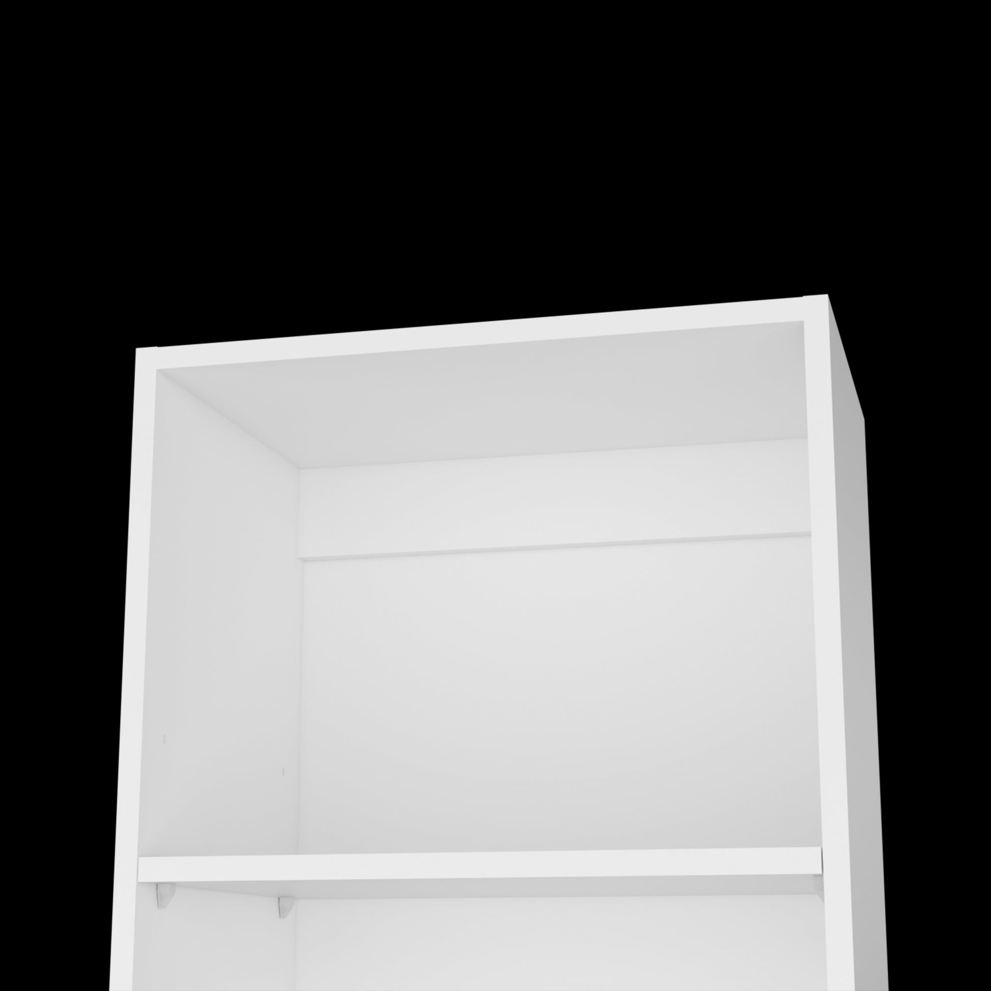 White 5 Shelf Slim Bookcase 5 White White Standard Horizontal Primary Living Space Closed Back Wood Wood