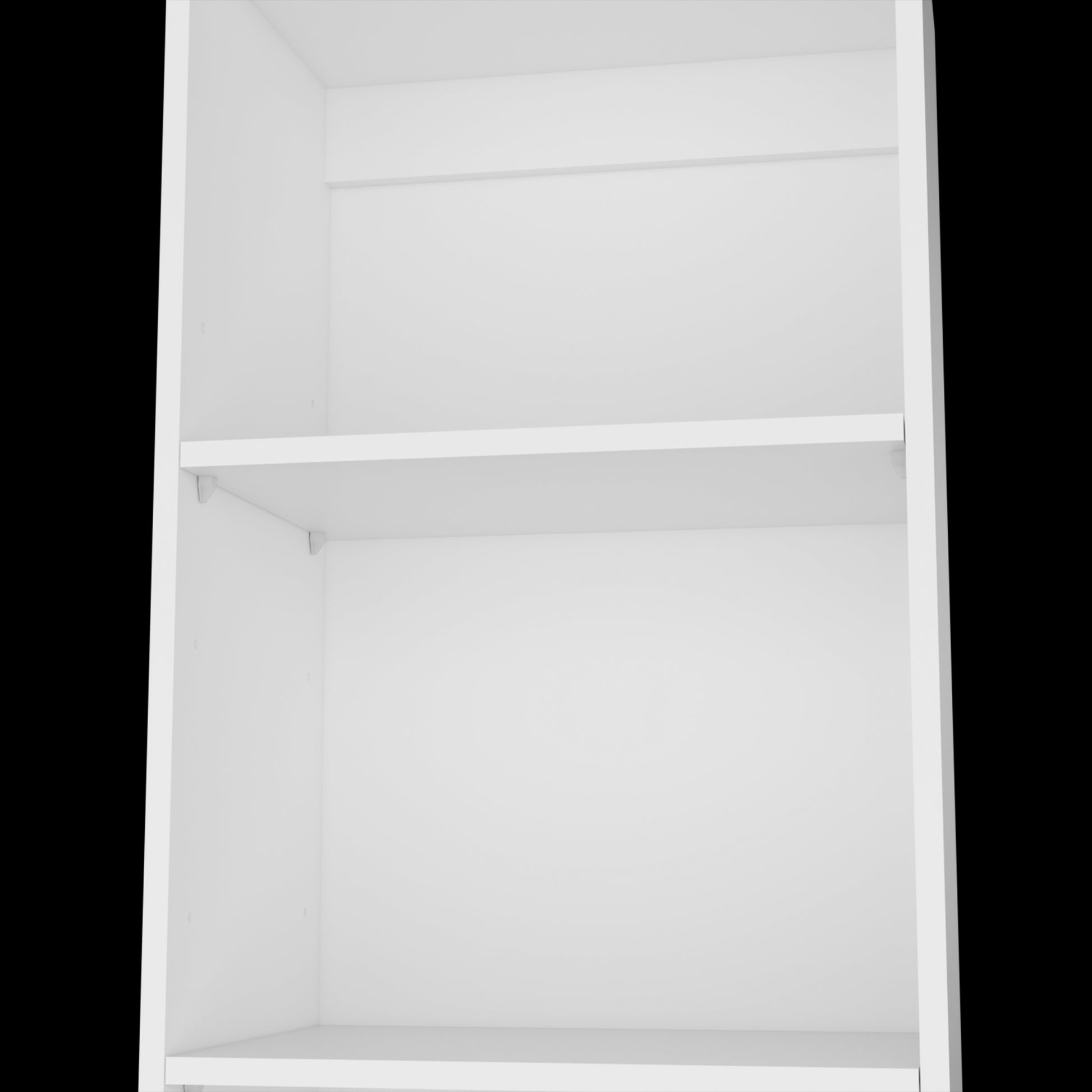 White 5 Shelf Slim Bookcase 5 White White Standard Horizontal Primary Living Space Closed Back Wood Wood