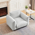 Fabric Accent Cotton Linen Chair Single Sofa 42