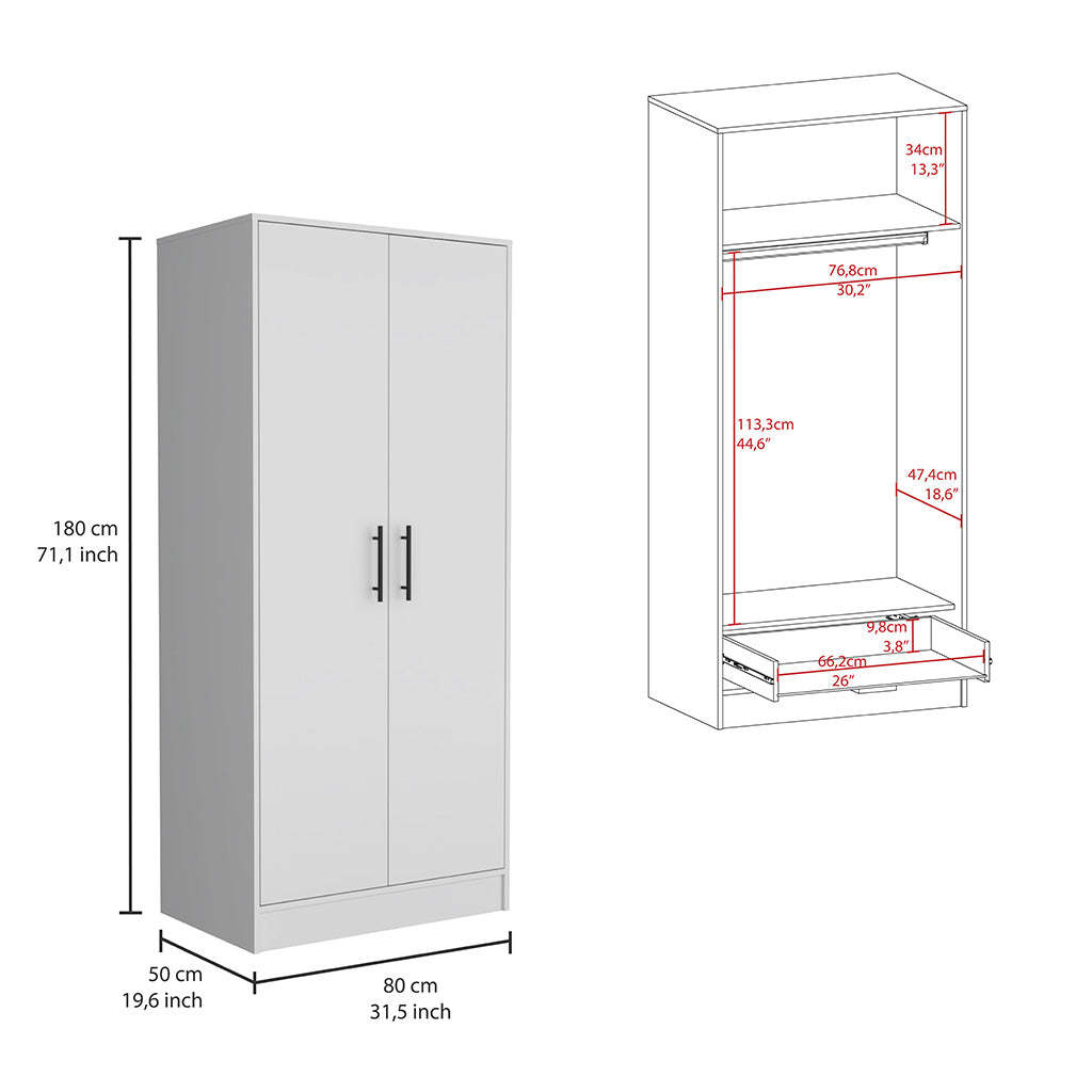 Dakota White 2 Piece Bedroom Set White White Bedroom Wood