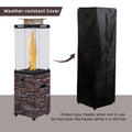 Good Design Faux Stone Texture Tempered Glass Outdoor Propane Gas Fire Heater Antique Natural Magnesium Oxide