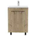 Olivia Light Oak 2 Piece Bathroom Set - Light Oak