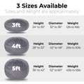 Minky Velvet Bean Bag Chair, Grey 5Ft Plush Floor Chair For Kids And Adults W Washable Cover, Lounge Chair With Stretchable Fabric, Comfy Bedroom Chair, Filled With Shredded And Memory Foam. Gray Velvet