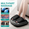 Shiatsu Foot Massager With Heat And Deep Kneading Therapy, Air Compression, Vibration For Pain Relief And Circulation, Open Toe Style,Home Or Office Use Grey Abs Abs Pc