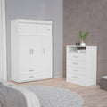 Jackson White 2 Piece Bedroom Set White White Bedroom Wood