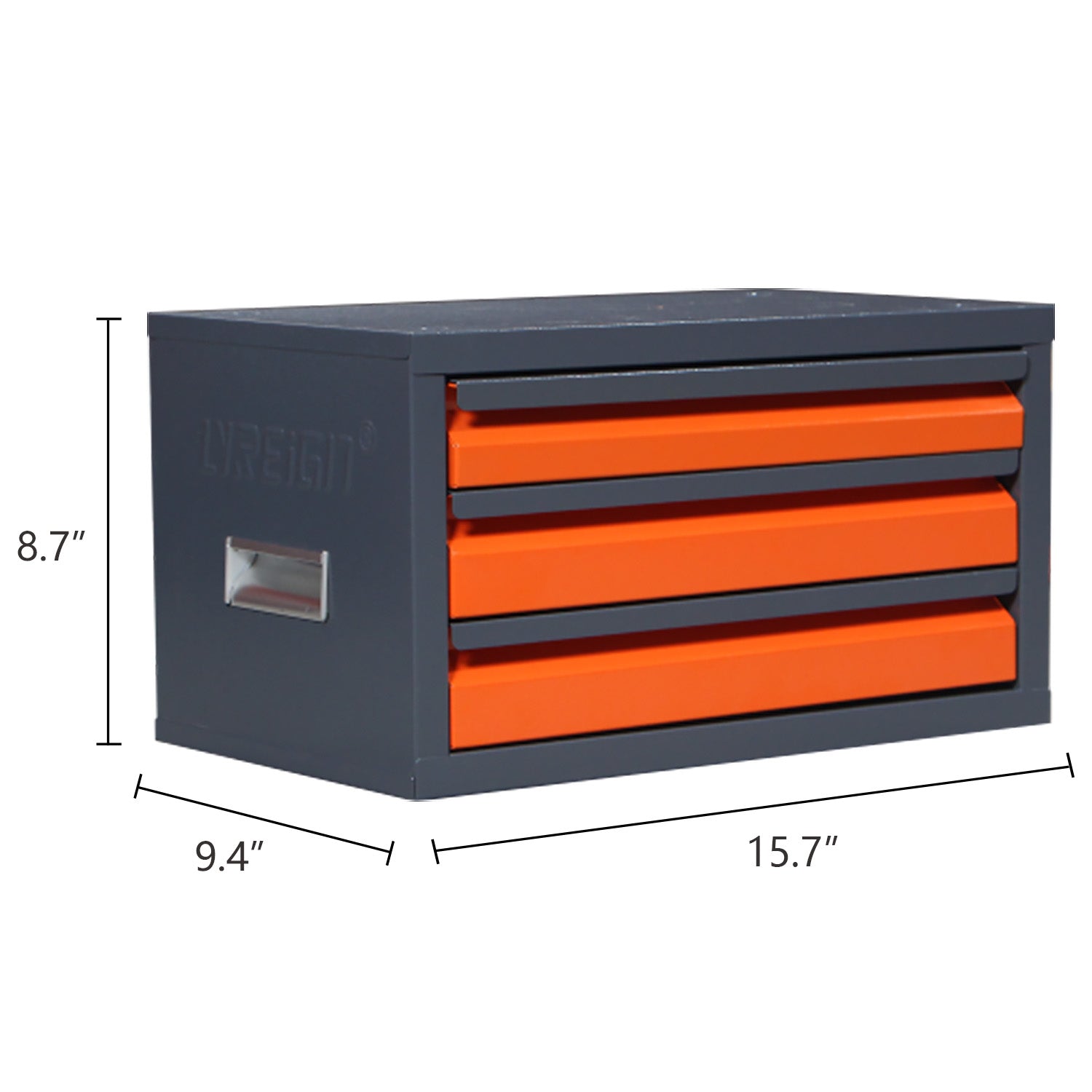 Drill Storage Case, Hss Bits Storage Case For Aluminum, Copper, Soft Alloy Steel, Wood, Storage Size From 1 16" To 1 2"Thread Mill Storage Box Cement Grey Abs Steel Q235