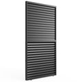 Louver Grille 1 3 13Ft Aluminum Frame & Louvers Black Aluminium