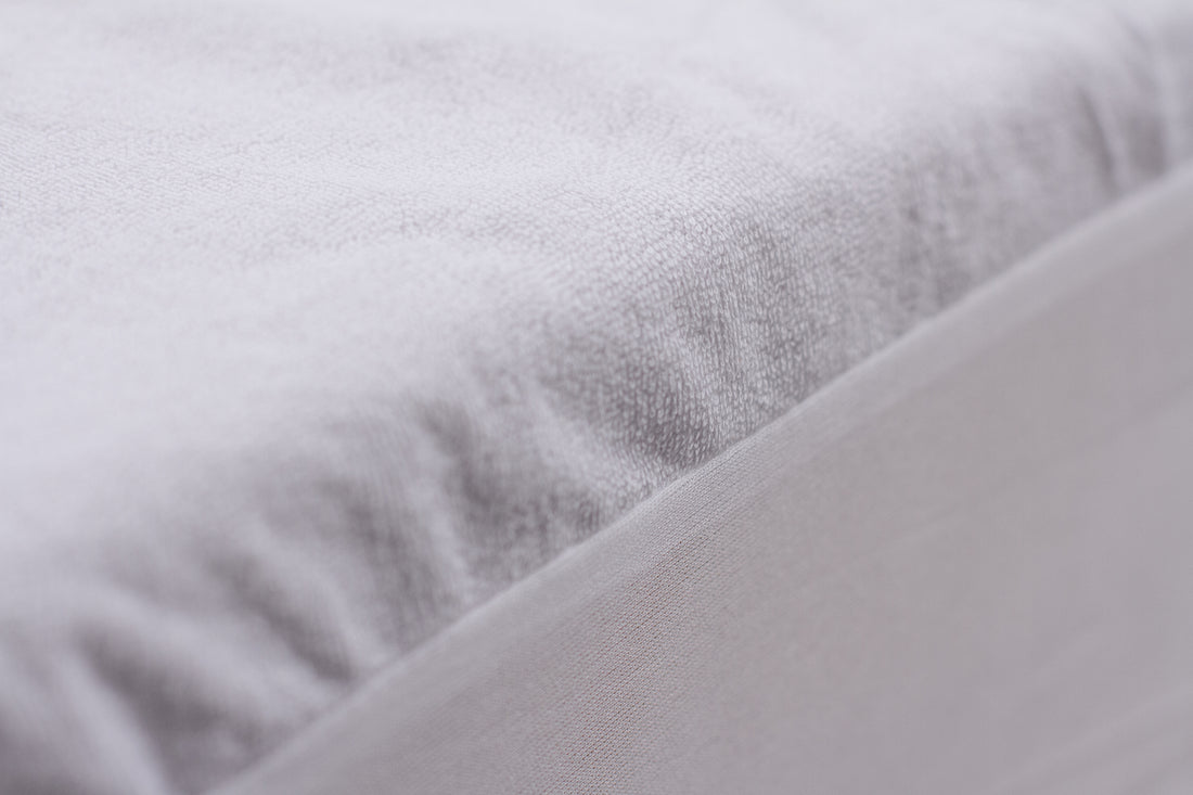 Cotton Loop Mattress Protector Full White Cotton