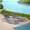 Outdoor Sofa Pe Rattan Furniture Deck Chair Gray Rattan Yes Lounge Gray Seats 2 Uv Resistant Frame Water Resistant Cushion Garden & Outdoor American Design,American Traditional Complete Patio Sets Polyester Pe Rattan Iron Waterproof Fabric