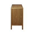 2 Door Accent Cabinet With Adjustable Shelves Natural Wood