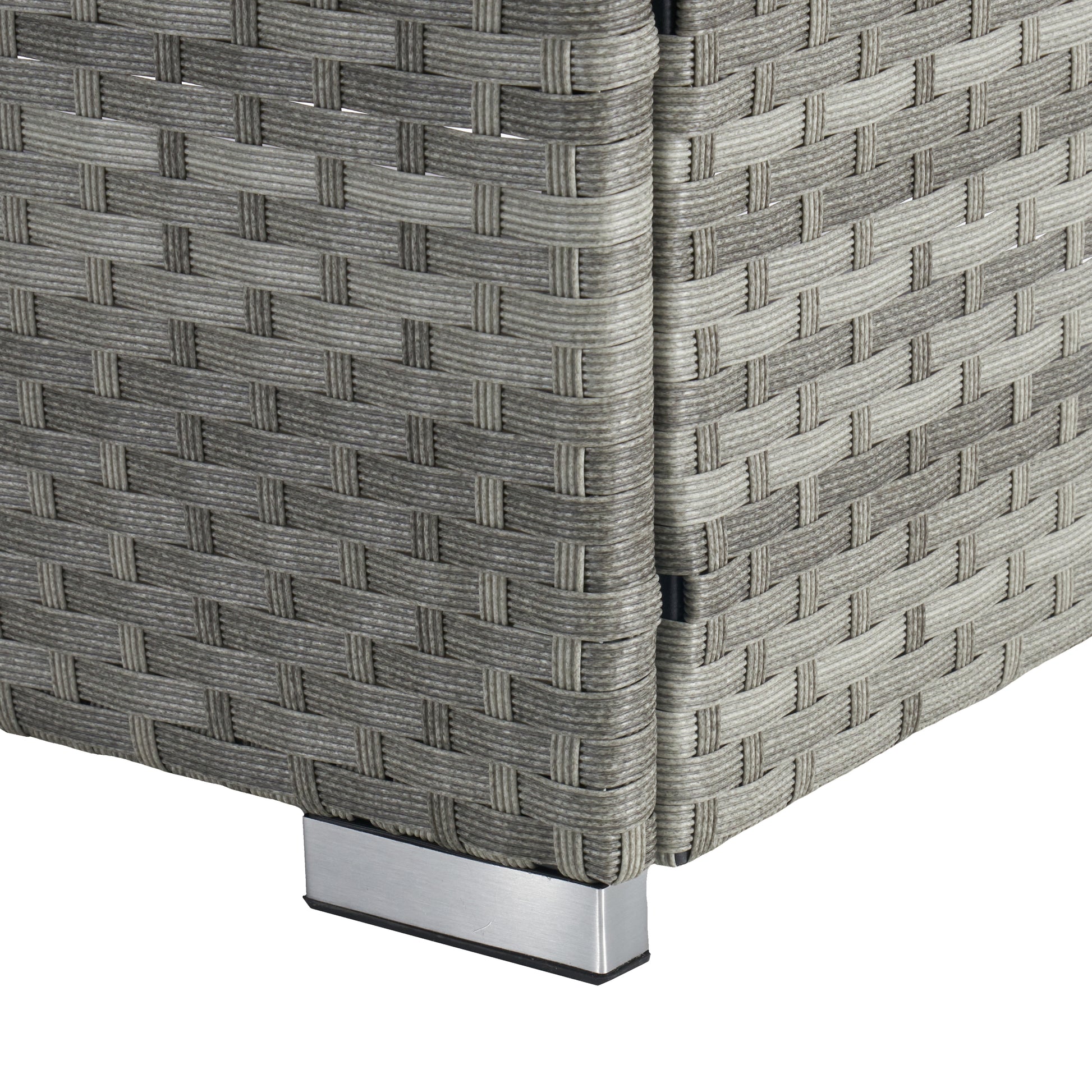 Outdoor Sofa Pe Rattan Furniture Deck Chair Gray Rattan Yes Complete Patio Set Gray Seats 2 Uv Resistant Frame Water Resistant Cushion Garden & Outdoor American Design,American Traditional 2 Person Seating Group Polyester Pe Rattan Iron Waterproof Fabric