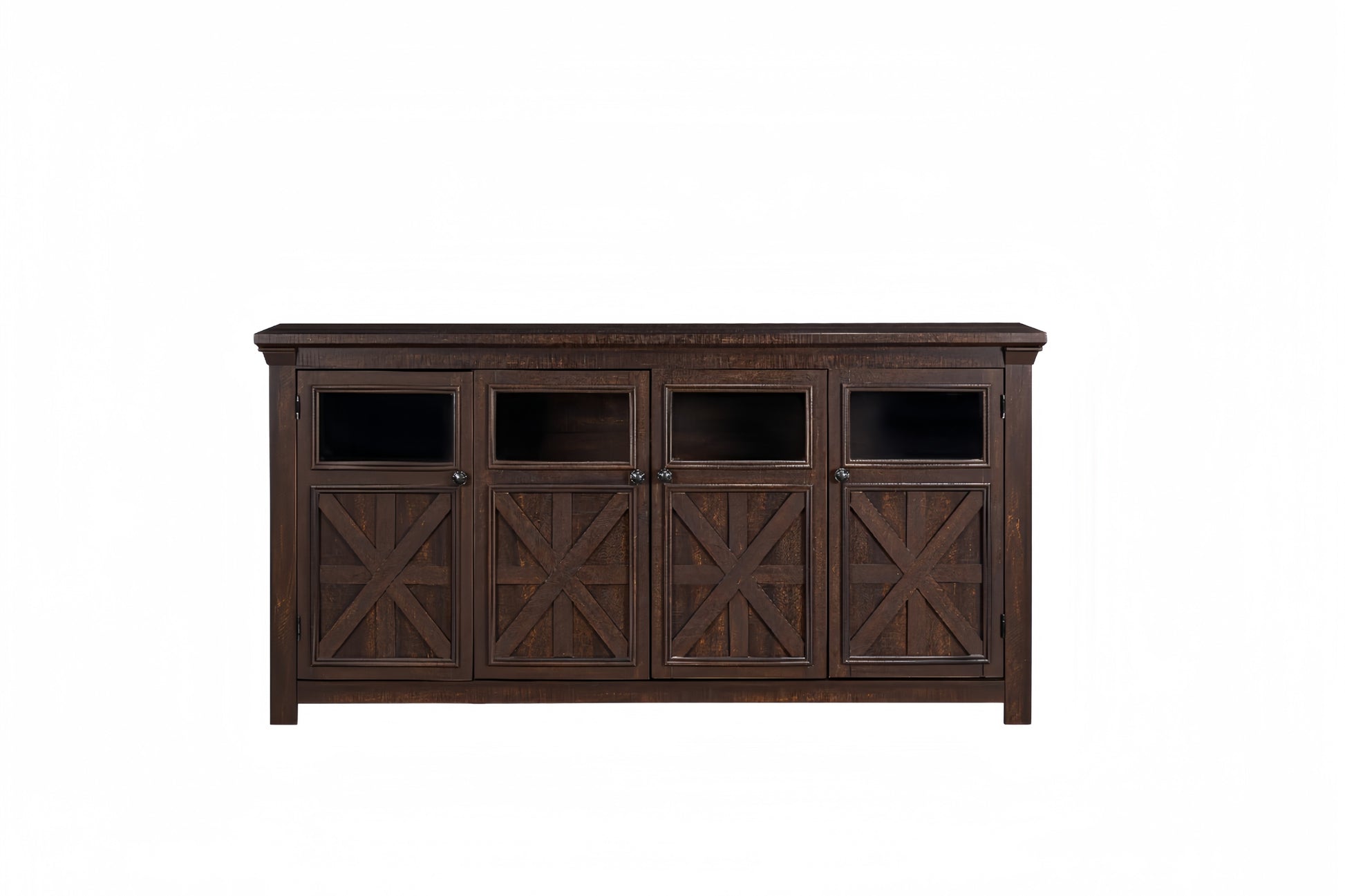 4 Doors Cabinet Farmhouse Buffet Sideboard Cabinet Bar Cabinet Farmhouse Tv Stand Barn Design Four Cabinet Buffet Table Coffee Bar Wine Bar Storage Cabinet For Dining Room Esp Espresso Mdf