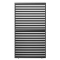 Louver Grille 1 3 10Ft Aluminum Frame & Louvers Black Aluminium