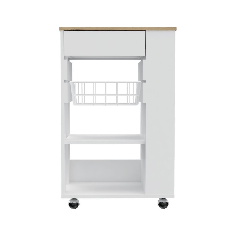 Blosson Kitchen Cart, One Drawer, Two Open