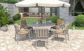 Outdoor Dinning Set 6 Person Outdoor Wooden Dinning yes-grey-weather resistant frame-water resistant