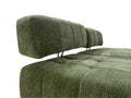 Wks3 Piano Key Combination Sofa, 2 Single Seats Plus 1 Luxury Cloth Sofa, Green Green Fabric 4 Seat