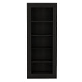 Andina Bookcase, Vertical Design, Five Shelves Black Black Primary Living Space Shelves Included Modern Particle Board Particle Board