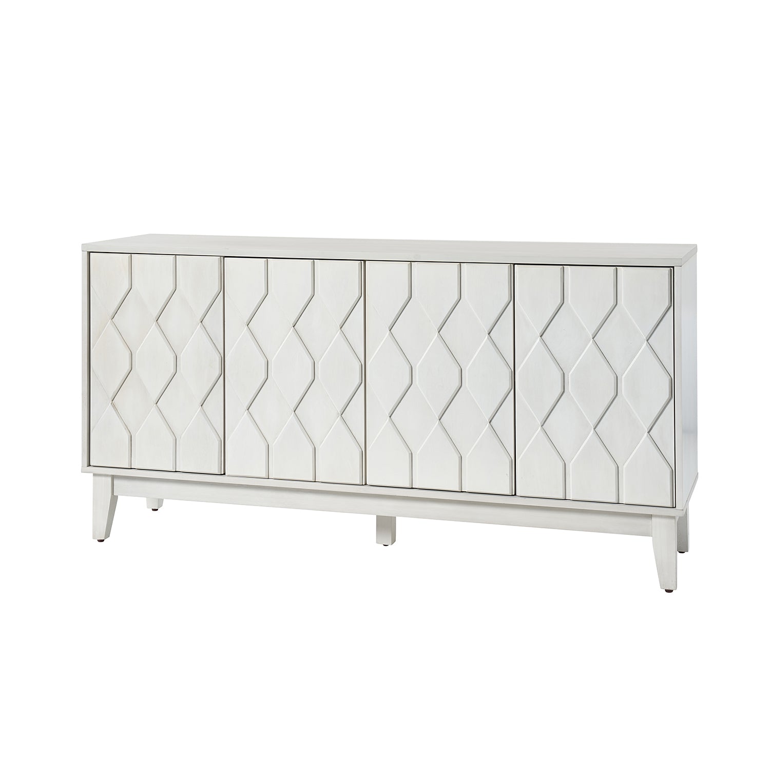 Lincoln 60 Wide Sideboard White - White Kitchen