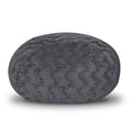 Faux Fur Bean Bag Chair, Grey 3Ft Cozy And Stretchable Fabric Lounger For Children And Adults With Easy Clean Cover, Comfortable Faux Fur Seating For Bedrooms, Filled With Shredded And Memory Foam. Gray Faux Fur