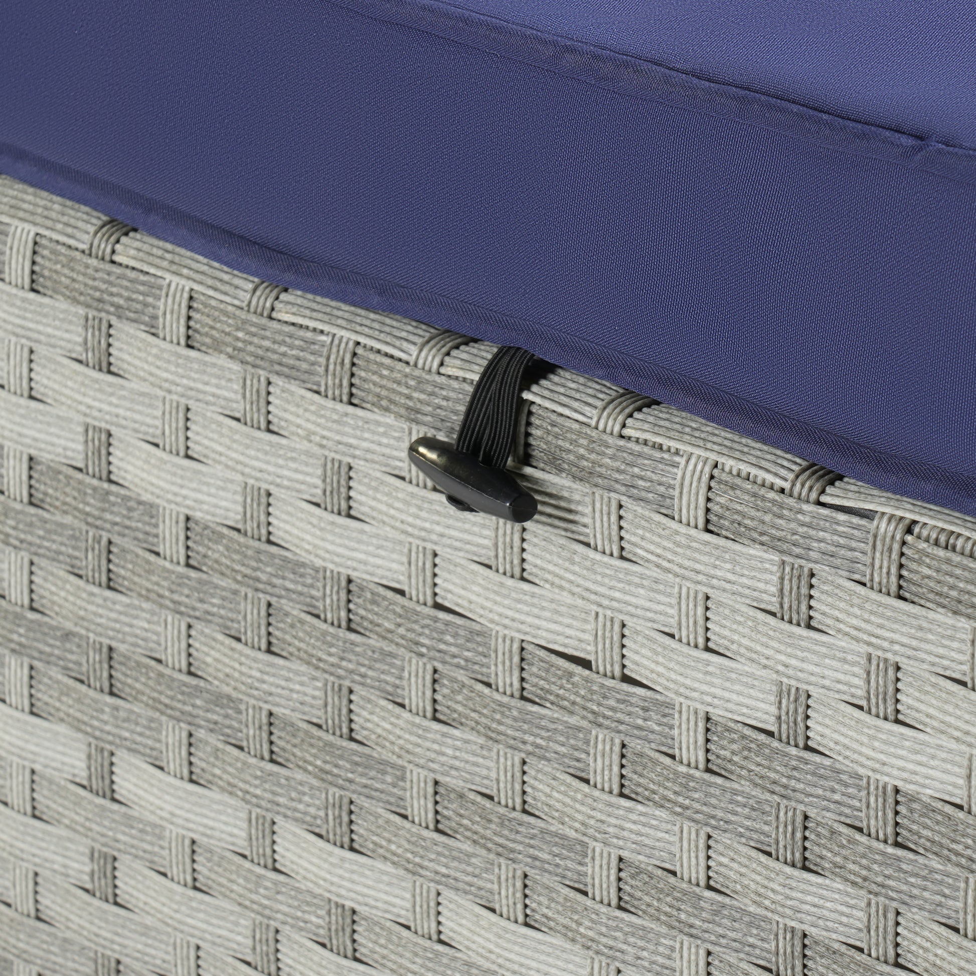 Outdoor Sofa Pe Rattan Furniture Deck Chair Gray Rattan Yes Complete Patio Set Gray Seats 2 Uv Resistant Frame Water Resistant Cushion Garden & Outdoor American Design,American Traditional 2 Person Seating Group Polyester Pe Rattan Iron Waterproof Fabric