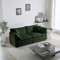 2 Seater Loveseat And Chair Set, 2 Piece Sofa & Chair Set, Loveseat And Accent Chair2 Piece Upholstered Chenille Sofa Living Room Couch Furniture 1 2 Seat ,Green Chenille Green Chenille 3 Seat