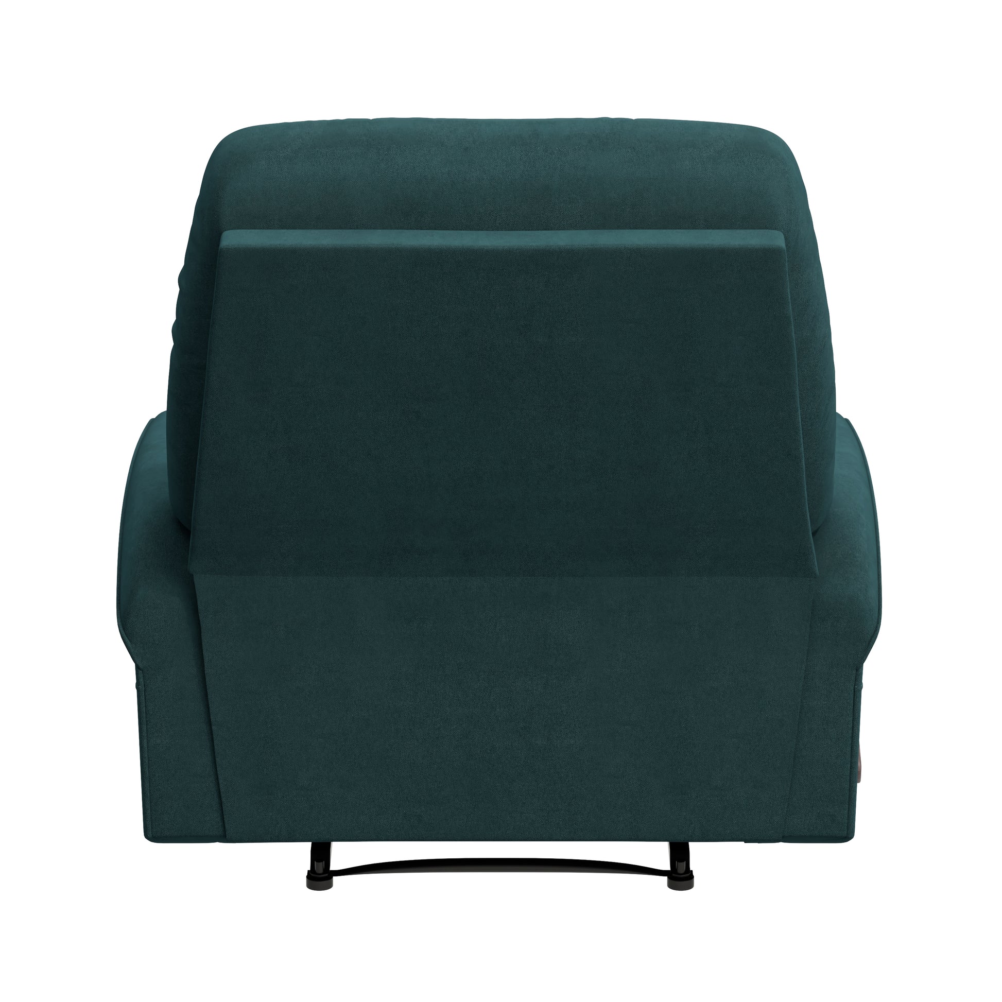The Newport Recliner Teal Blue Polyester Manual Handle Wood Cushion Back Handle Pine Flared Arms Polyester