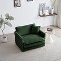 2 Piece Upholstered Sofa, Living Room Sectional Sofa Set Modern Sofa Couches Setdeep Seat Sofa For Living Room Apartment, 1 3 Seat Green Chenille Green Chenille 4 Seat