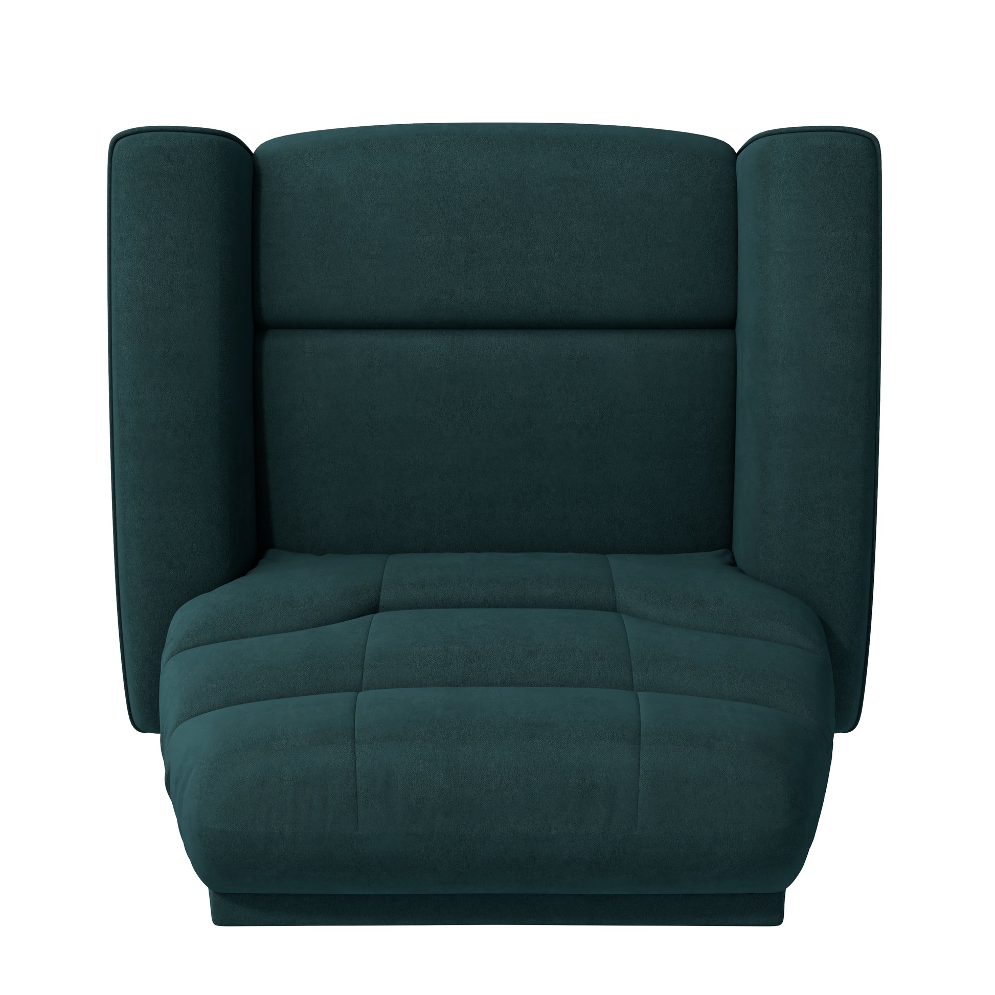 The Newport Recliner Teal Blue Polyester Manual Handle Wood Cushion Back Handle Pine Flared Arms Polyester