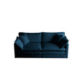 2 Seater Loveseat And Chair Set, 2 Piece Sofa & Chair Set, Loveseat And Accent Chair2 Piece Upholstered Chenille Sofa Living Room Couch Furniture 1 2 Seat ,Blue Chenille Blue Chenille 3 Seat