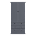 Assembly 77Inch Farmhouse Kitchen Pantry, Freestanding Tall Cupboard Storage Cabinet With 3 Adjustable Shelves, 8 Door Shelves, 3 Drawers For Kitchen, Dining Room, Gray Gray Kitchen Farmhouse