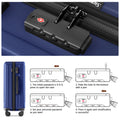 28 Inch Checked Luggage With 360 Spinner Wheels -