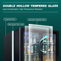 Orikool 35 Inch Beverage Refrigerators 2 Glass