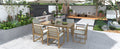 Patio Dining Set Outdoor Dining Table and Chair Set yes-light teak-weather resistant frame-water