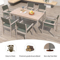 Outdoor Dining Set Patio Dining table and Chairs with yes-white washed-water resistant frame-water