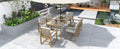 Patio Dining Set Outdoor Dining Table and Chair Set yes-light teak-weather resistant frame-water