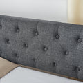 Twin Size Upholstery Daybed With Twin Size Erectable Trundle And Usb Charging Design, Linen Dark Gray Twin Dark Gray Linen