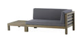Oana Right Corner Bench And Coffee Table, Dark Grey Dark Grey Acacia Wood