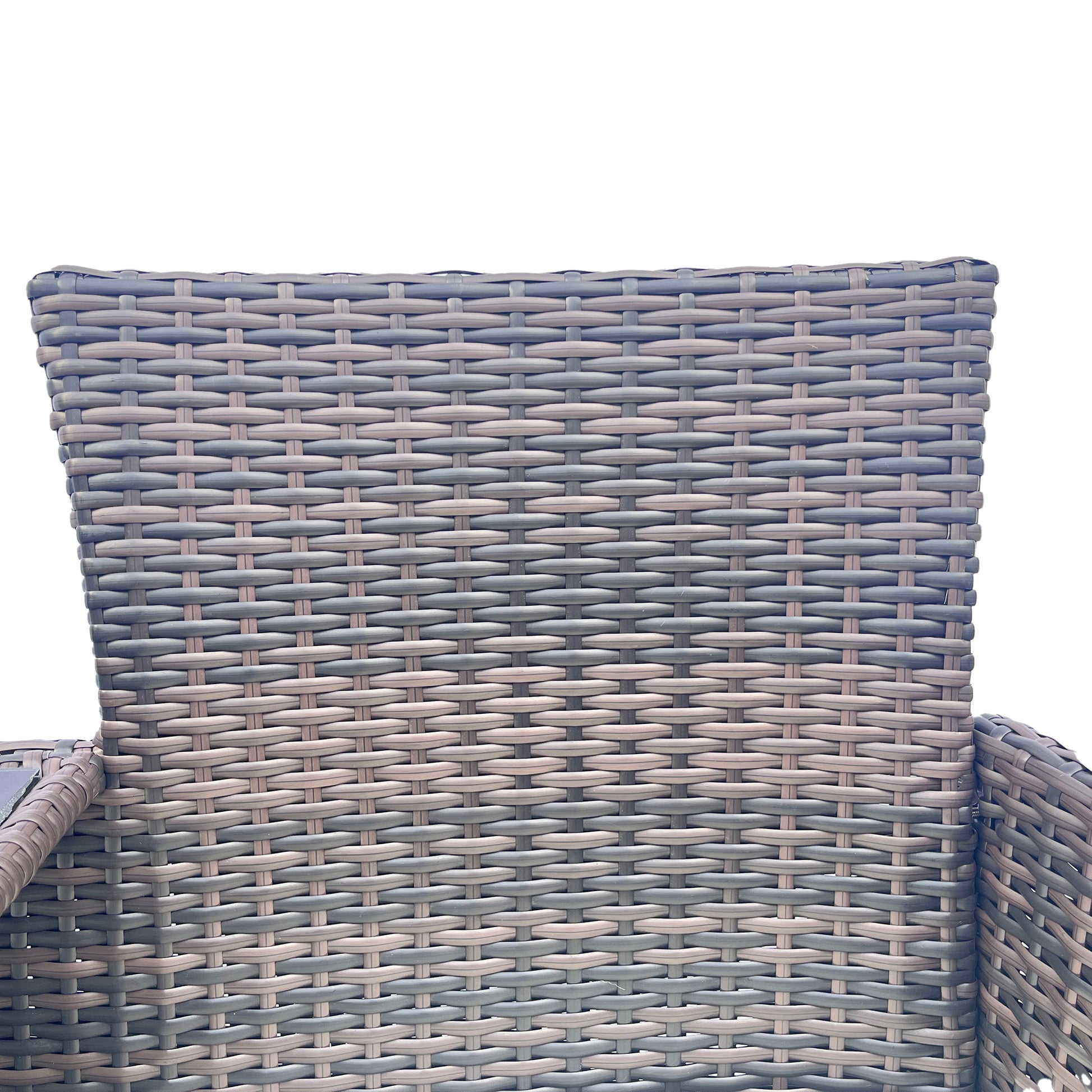 Wicker Patio Conversation Furniture Set, Outdoor Furniture Set With Removable Cushions & Table, Tempered Glass Top, Modern Rattan Bench For Garden Lawn Backyard Yes Complete Patio Set Brown Beige Weather Resistant Frame Water Resistant Cushion Garden &