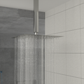 Rain Fixed Shower Head 16 Inch Square, Brushed Nickel Brushed Nickel Stainless Steel