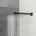 Rain Fixed Shower Head 12 Inch Square, Oil Rubber Bronze Oil Rubbed Bronze Stainless Steel