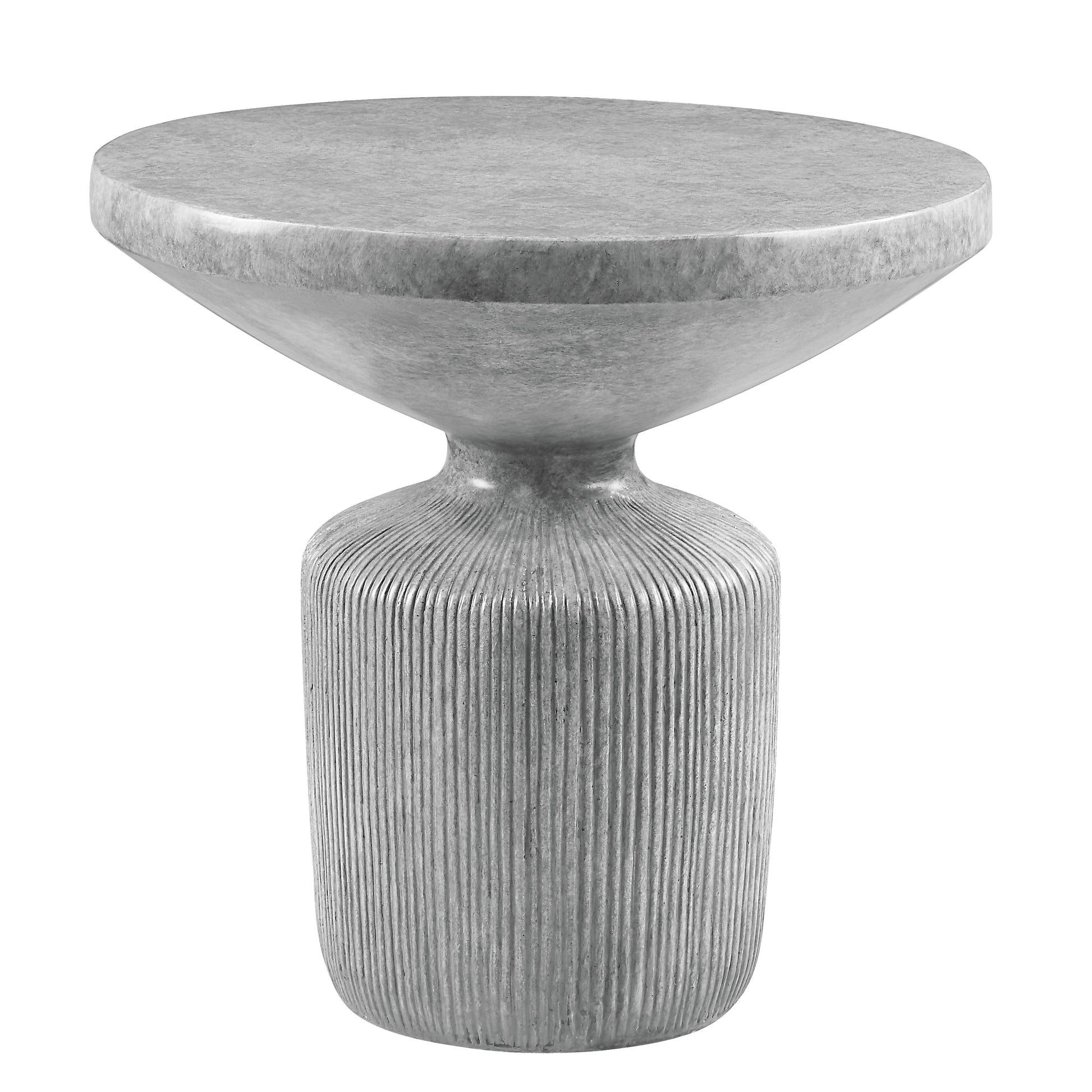 Laddie End Table, Weathered Gray Finish Lv01927 Gray Cement