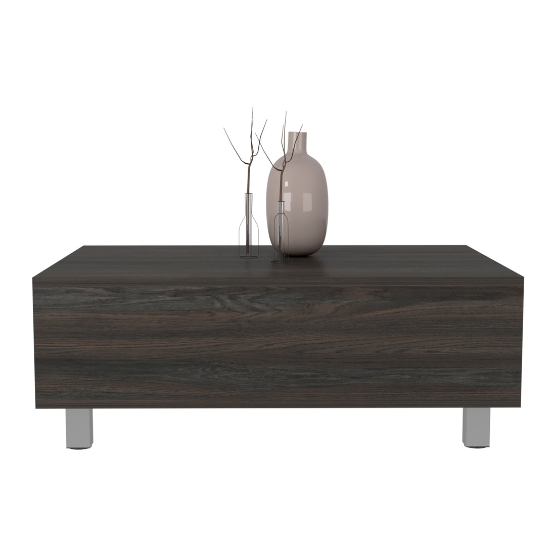 Lift Top Coffee Table, Storage Compartment, Carbon Espresso Brown Particle Board Particle Board