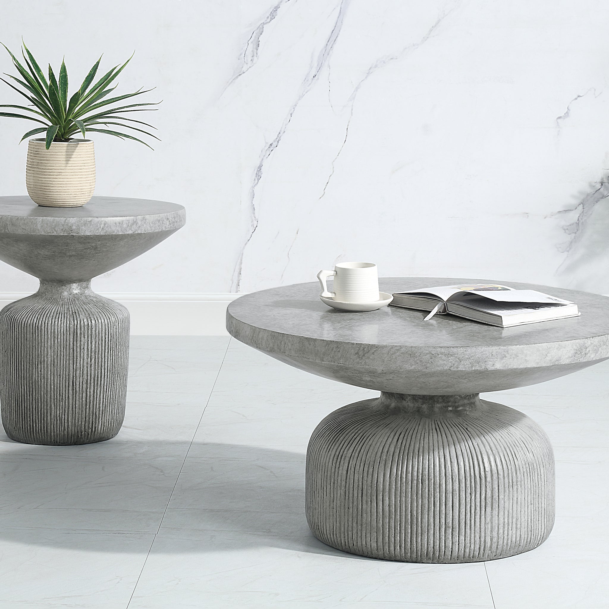 Laddie End Table, Weathered Gray Finish Lv01927 Gray Cement