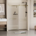 60 X 76 Frameless Soft Closing Shower Door,