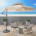 Baja Banana Canopy Sunshade Beige Black Garden & Outdoor Umbrellas Fabric Metal