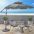 Baja Banana Canopy Sunshade Black Grey Garden & Outdoor Umbrellas Fabric Metal